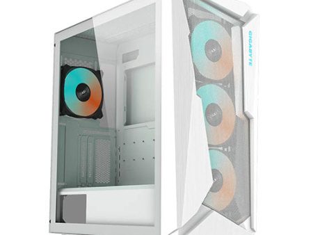 Gigabyte Aorus C301G White ATX Mid Tower Tempered Glass PC Case GP-C301GW-V2 on Sale