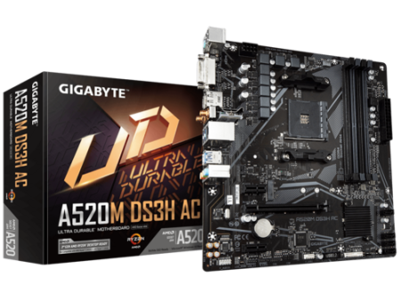 Gigabyte A520M DS3H AC (AM4) Motherboard Online now