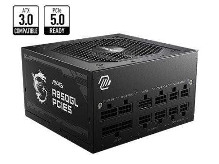 MSI MAG A850GL PCIE5 850Watts 80+ GOLD Full Modular PSU Sale