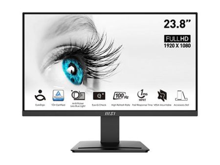 MSI PRO MP2412 23.8  VA 100Hz 1920X1080 1ms Freesync Professional Business Monitor For Sale