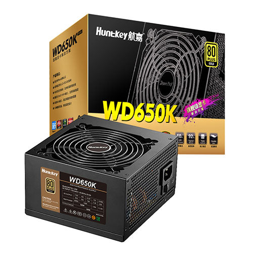 Huntkey WD650K GOLD 650W 80+ Non Modular Power Supply Online now