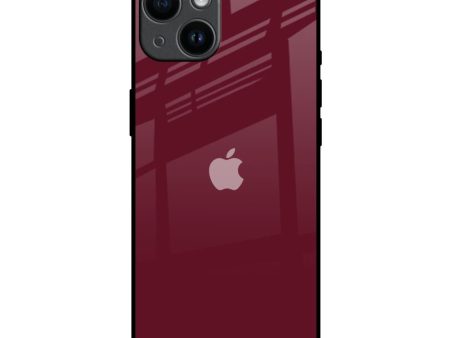 Classic Burgundy Glass Case for iPhone 14 Discount