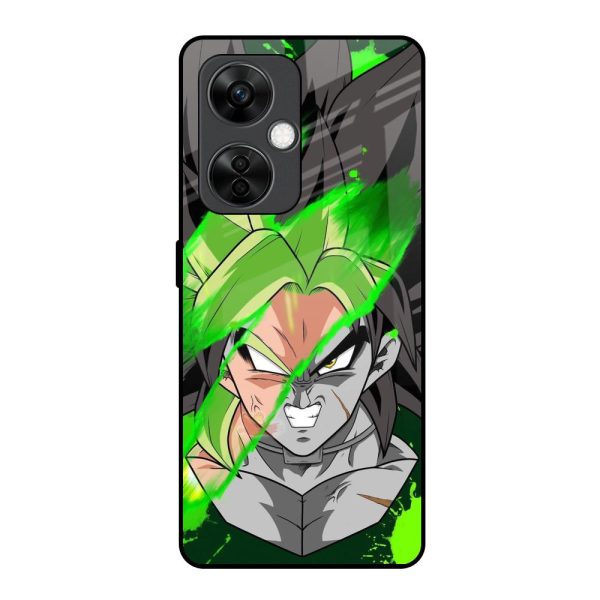 Anime Green Splash Glass Case for OnePlus Nord CE 3 5G Hot on Sale