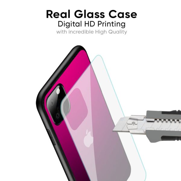 Purple Ombre Pattern Glass Case for iPhone 14 Sale