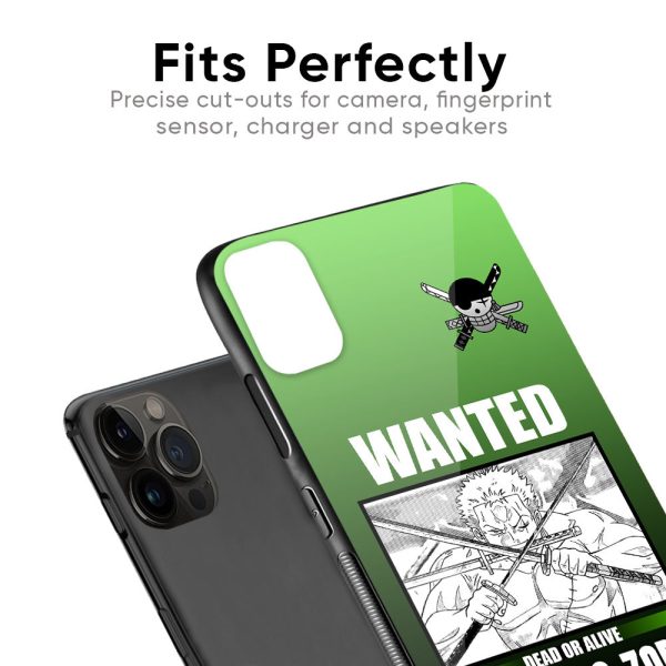 Zoro Wanted Glass Case for iPhone 15 Plus Discount