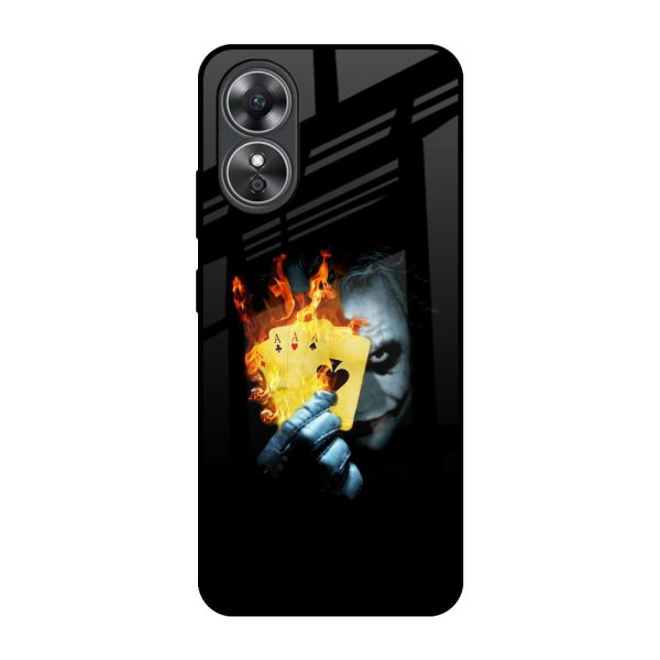 AAA Joker Glass Case for OPPO A17 Discount