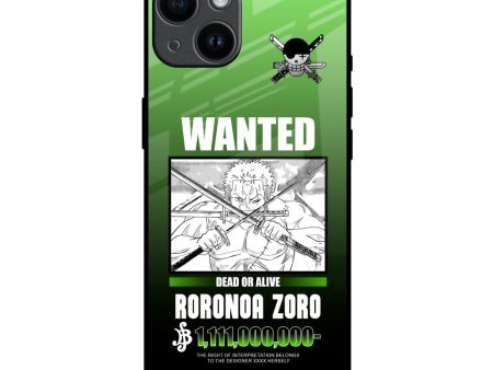 Zoro Wanted Glass Case for iPhone 14 Online